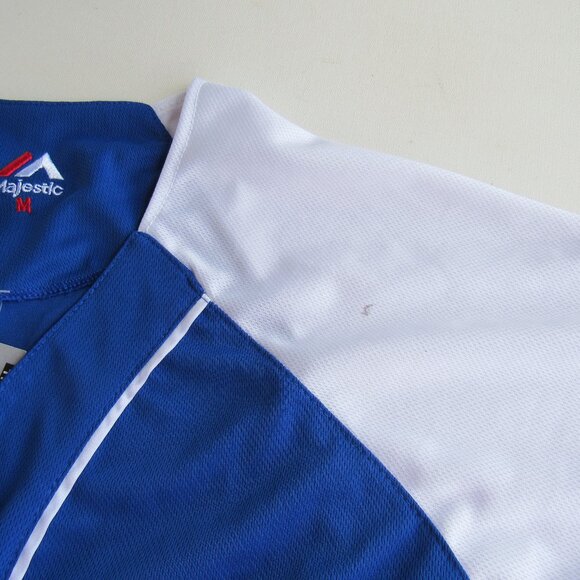 Dodgers LA Men's Embroidered Button Down Blue and White Baseball Jersey Size M - Picture 8 of 8